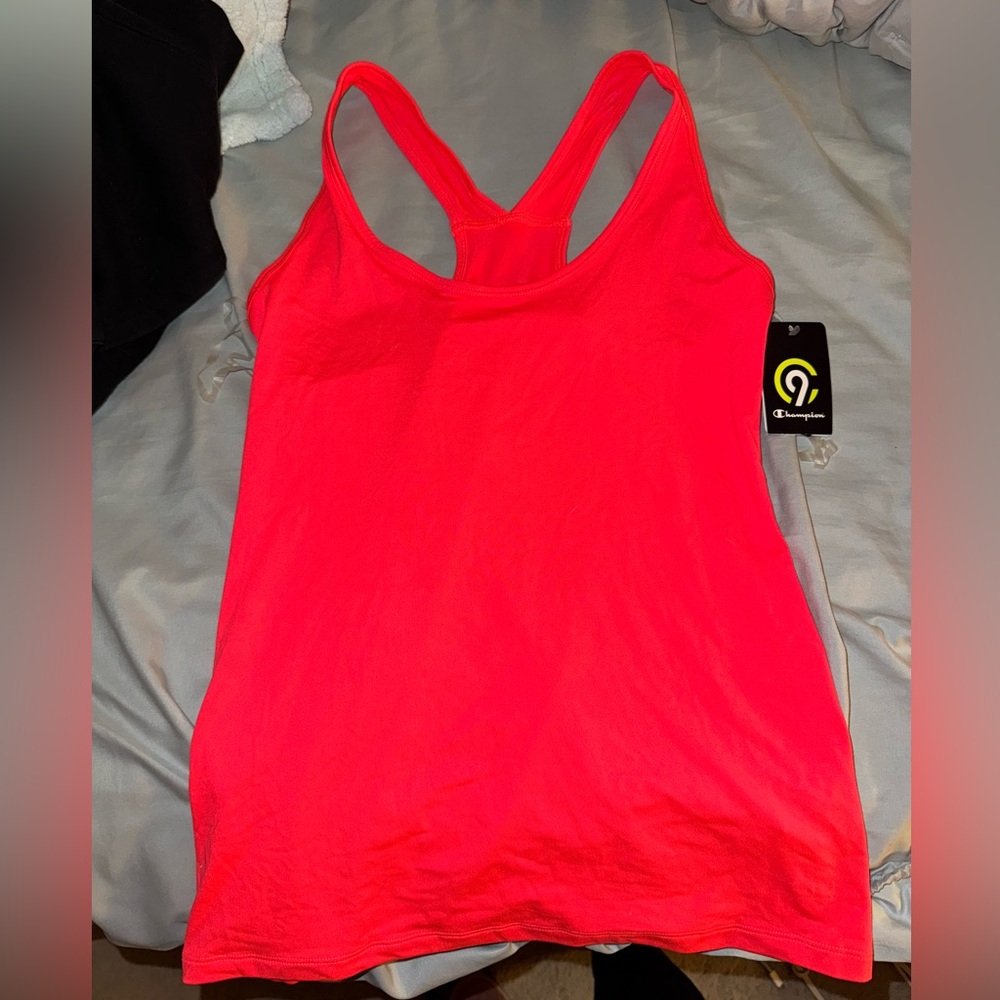 Champion Women's Bright Pink Racerback Tank Top